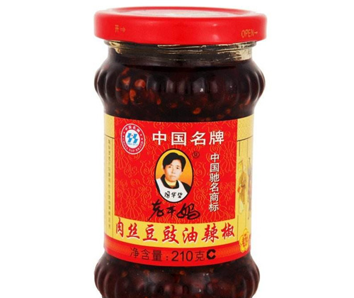 老干妈肉丝豆鼓油辣椒